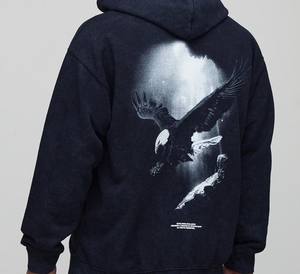 เสื้อฮู้ดผ้าฝ้ายโอเวอร์ไซส์สำหรับผู้ชายเสื้อสเวตเชิ้ตแบบสวมหัวโอเวอร์ไซส์สำหรับฤดูหนาวเสื้อผ้าผู้ชาย - Product Image 2