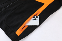 Ensemble de survêtement de football pour hommes de haute qualité, logo personnalisé, couleurs personnalisées, imperméable, à capuche, fermeture éclair intégrale, pour adultes, 100% coton