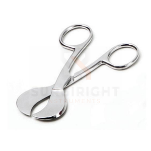 Ciseaux pour cordon ombilical de chiot, 4 pouces, acier, instrument chirurgical manuel, cisailles par SurgiRight Instruments - Product Image 1