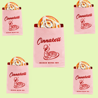 Sacs en papier et boîtes en papier personnalisés de qualité alimentaire, résistants à l'huile, avec logo pour les restaurants à emporter, beignets, croissants, pain, biscuits
