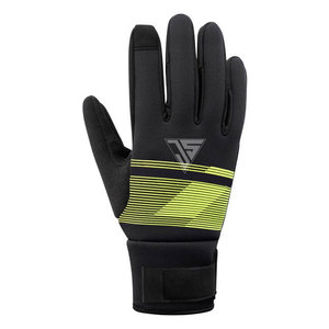 Guante de Ciclismo de dedos completos de invierno personalizado al por mayor, hecho de tela de poliéster, tela de rizo de toalla, cuero sintético, forro polar interior - Product Image 3