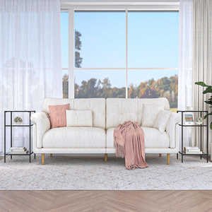 3-Tier <b>Glass</b> Side <b>Tables</b> Set of 2 Slim End <b>Tables</b> with Storage <b>Shelves</b> for Living Room or Bedroom - Product Image 6