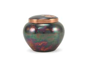 โกศโลหะทองเหลืองสีเงินสำหรับใส่เถ้ากระดูกสำหรับสัตว์เลี้ยงขี้เถ้าของสุนัขและแมวทำมือสลักรูปโกศขนาดกลางสำหรับสัตว์เลี้ยง - Product Image 6