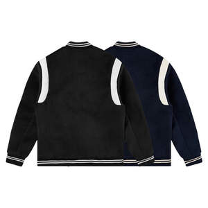 Blouson Bomber/Varsity Homme Brodé Personnalisé Col Montant Options Frontales Couleurs et Tissus Personnalisables pour Commandes en Gros - Product Image 6