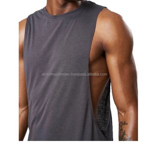 เสื้อกล้ามผ้าฝ้ายระบายอากาศแห้งเร็วเป็นมิตรต่อสิ่งแวดล้อมสำหรับผู้ชายเสื้อกล้ามออกกำลังกายเล่นฟิตเนสลำลองวิ่งออกกำลังกายโลโก้ตามสั่ง100% - Product Image 6