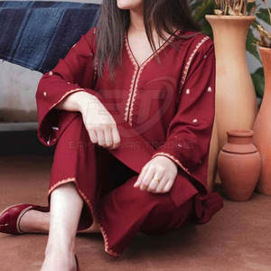 Ensemble de 3 pièces Shalwar Kameez brodé pour femmes, tenue de soirée, Shalwar Kameez pour femmes, Dupatta, ensemble de 3 pièces - Product Image 3