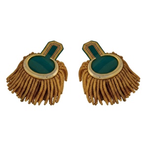 2026 Top Rated Classic Bullion <b>Braid</b> Fringed Epaulettes for Personal Defense Equipment & Ceremonial Uniform <b>Accessories</b> - Product Image 1