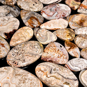 Cabochon de pierres précieuses en vrac AAA + Top qualité naturelle Crazy Lace Agate mélange de pierres précieuses en vrac forme et taille pour la fabrication de bijoux - Product Image 4