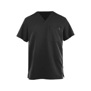 Nouvel arrivage Chemise de travail basique d'été décontractée à manches courtes et col en V pour hommes sur mesure T-shirts d'uniformes médicaux Uniformes hospitaliers - Product Image 1