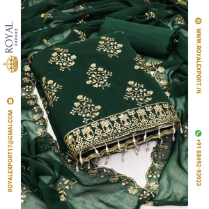 Nueva tela Georgette de uso diario con material de vestido de trabajo de secuencia con encaje Jalar - Product Image 5