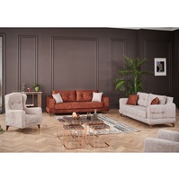 Vente directe usine – Canapé d'angle convertible en tissu de luxe léger, dossier haut, sur mesure, taille modulable, style moderne – Grande promotion