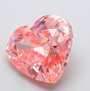 เพชรรูปหัวใจสีชมพูเพาะเลี้ยงในห้องปฏิบัติการ ราคาโรงงาน รับรองโดย IGI  HPHT CVD เพชรหลากสีแบบหลวม ทุกขนาดการเจียระไน - Product Image 2