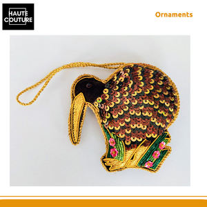 Oferta Exclusiva en Adornos Colgantes Festivos Hechos a Mano con Forma de Aves Kiwi de 9 cm de Largo, de Calidad Comprobada para Decoración del Hogar, Procedentes de la India - Product Image 4