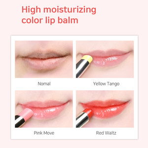 Koreanischer Make-up Lippenbalsam-Stift Kräuter Reisegröße 3 Farben Gelb Rosa Rot Hochwertig Swarovski Feuchtigkeitsspendend Royal Jelly - Product Image 5