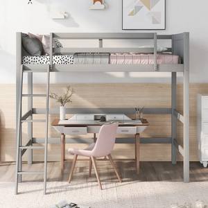 High Quality Solid <b>Wood</b> Twin Loft Bed with <b>Ladder</b> Customizable Color for Bedroom School Hospital Living Room Reasonable Price - Product Image 3