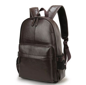 Sac à dos en cuir véritable pour ordinateur portable pour hommes Sac à dos de haute qualité pour l'école, le voyage et l'université - Product Image 6