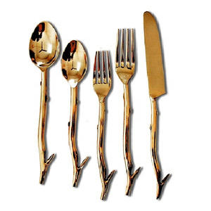 Couverts en acier inoxydable réutilisables et écologiques avec cuillère, fourchette et couteau pour la rentrée des classes de l'hôtel - Product Image 1