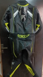 ชุดมอเตอร์ไซด์หุ้มเกราะ CE สำหรับผู้ชายสีดำ1ชิ้น1.3มม. กันลมขนาดพลัสไซส์ชุดแจ็กเก็ตกางเกงแข่งรถ GP - Product Image 3