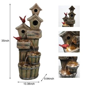 Nouvelle vente en plein air résine nid <span class=keywords><strong>d</strong></span>'oiseau artificiel jardin <span class=keywords><strong>d</strong></span>écoration fontaine <span class=keywords><strong>d</strong></span>'<span class=keywords><strong>eau</strong></span> pour cour salon arrosage Decore - Product Image 5