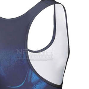 Ropa profesional Camiseta DE LUCHA hecha a medida Spandex/Poliéster Correa ajustable Alta calidad Venta caliente Nuevo diseño para la venta - Product Image 6