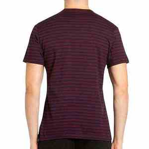 T-shirt unisexe surdimensionné uni fabriqué en usine, personnalisable, pour homme, design rayé, manches courtes - Product Image 3