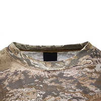 Chemises tactiques de chasse unies très tendance, respirantes, séchage rapide, logo frontal, unisexe, col rond, coupe régulière, viscose/coton, pour l'extérieur