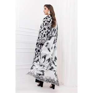 Conjunto de traje de 3 piezas sin coser de tela de algodón negro para mujer - Product Image 2