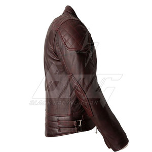 Chaqueta de invierno de cuero de motocicleta de alta calidad profesional Venta caliente Chaqueta de cuero de motocicleta - Product Image 2