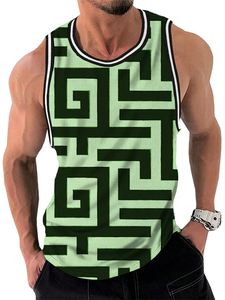 Camiseta sin mangas de alta calidad al por mayor mejor diseño camiseta sin mangas para hombre - Product Image 2