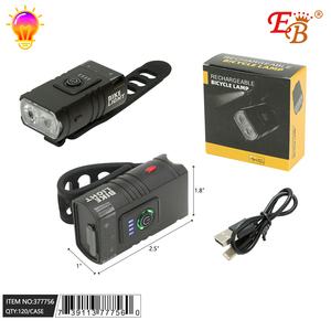 ไฟ LED ด้านหน้าและด้านหลังจักรยานแบบชาร์จไฟได้120ชิ้น /cs พร้อมตัวจ่ายไฟแบตเตอรี่ติดที่เฟรมมือจับที่นั่ง - Product Image 1