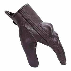 Meilleurs gants de moto tout-terrain en cuir entièrement personnalisés pour hommes, pour la course, le sport, coupe-vent, arrivée 2026 - Product Image 3