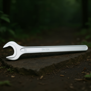 Clé à molette ouverte de 22 mm avec clé, blanche et noire, longueur 194 mm - Product Image 3