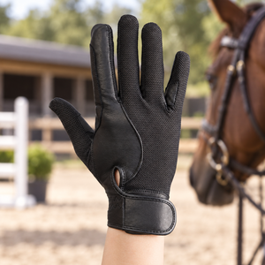 Gants d'équitation unisexes d'hiver légers, imperméables, respirants, à doigts entiers, antidérapants, protecteurs, pour l'entraînement équestre, en PU - Product Image 5
