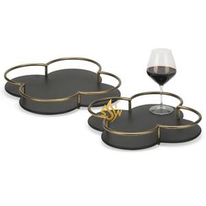 En Offres Spéciales Plateaux de service en métal pour aliments de taille personnalisée Plateaux décoratifs en métal pour la cuisine pour les mariages d'hôtel de table à manger à la maison - Product Image 2