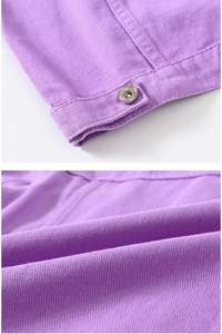 Venta al por mayor Vintage Chaqueta de mezclilla de hombre Color sólido Casual Algodón Lona Jean Chaqueta Transpirable Botón Estilo Chaqueta de mezclilla - Product Image 6