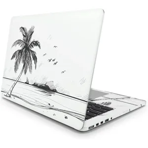 ชุดสติกเกอร์แล็ปท็อปลายชายหาด สไตล์อนิเมะ พิมพ์ลายตกแต่ง วัสดุไวนิล PVC ป้องกันรอยขีดข่วน - Product Image 3