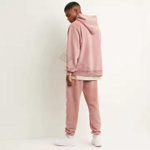 Ondra เสื้อสเวตเตอร์ลำลองมีฮู้ดของผู้ชาย, เสื้อแฟชั่นแขนยาวผ้าฟลีซแบบสวมหัวมีกระเป๋า - Product Image 4