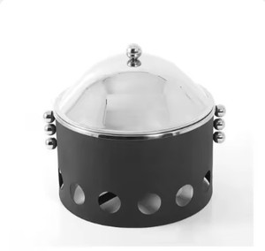 Marmite en noir support en métal découpé au laser marmite chauffante pour l'utilisation de la nourriture casserole chauffe-plat Buffet Pots tendance - Product Image 1