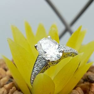 Custom 14K Gold 925 Silver Engagement Wedding Ring VVS Moissanite Solitaire with Diamond 18K Set Anniversary Gift for Parties - Product Image 4