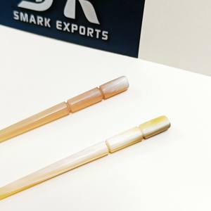 Bâton applicateur de Kohl en corne de vache authentique fait à la main | Maquillage des yeux lisse en matériau naturel | Utilisation quotidienne légère et écologique - Product Image 6