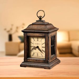 AK Brass Bằng Gỗ Bảng Đồng Hồ Trong Antique Sồi Màu Với Top Vòng Kim Loại Móc Sang Trọng Mảnh Cho Bàn Trang Trí Nội Thất/Kệ Trang Trí Nội Thất - Product Image 5