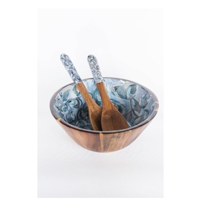 Cuencos de madera tradicionales para frutas Juego de cuencos de madera con estampado recubierto de esmalte para restaurante y hotel Estilo japonés decorativo - Product Image 2