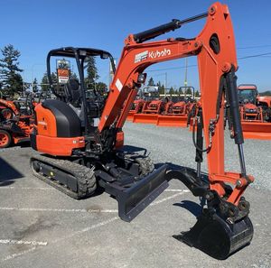 Chargeuse compacte KX033-4 d'occasion de haute qualité avec moteur Kubota, boîte de vitesses, faible nombre d'heures, nouvelle arrivée, conforme aux normes Kawasaki CE EPA, garantie 4 ans - Product Image 1