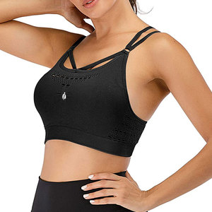 เสื้อชั้นในกีฬาแบบมีฟองน้ำรองรับแรงกระแทกสูง สำหรับผู้หญิง ออกกำลังกาย ฟิตเนส วิ่ง โยคะ ระบายอากาศ ยืดหยุ่น ชุดออกกำลังกาย OEM - Product Image 4