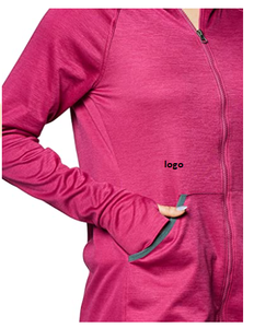 Femmes de Performance Fleece Full Zip Hoodie 100% Polyester Importés fermeture À Glissière Laver À La Machine Sourcing De Bangladesh - Product Image 4