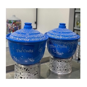 Plat de service en métal écologique de conception islamique avec bouton en forme de lune pour le Ramadan et l'Aïd à usage spécial Forme personnalisée - Product Image 5