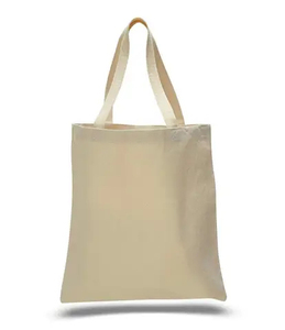 Bolso de mano de algodón PVC personalizado con logotipo impreso Bolso de compras de lona portátil Logotipo personalizado Bolsas de algodón natural en blanco - Product Image 5