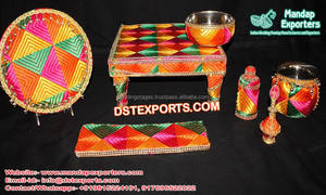 Traditional <b>Wedding</b> Haldi Ceremony Decoration <b>Prop</b> Trending Haldi Ceremony <b>Props</b> for Decor Outdoor <b>Wedding</b> Haldi Ceremony <b>Props</b> - Product Image 6