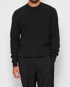 Jersey de invierno con estilo a la moda para hombre 100% sudadera de gran tamaño de lana de oveja con logotipo personalizado y bordado para invierno informal - Product Image 1