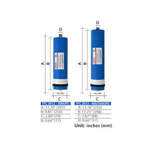 Membranas RO Ionicore Keypra TFC 3012/3013-300-500 GPD, Alta Tasa de Rechazo, Diseño en Espiral, Garantía de 2 Años, Comercial - Product Image 2